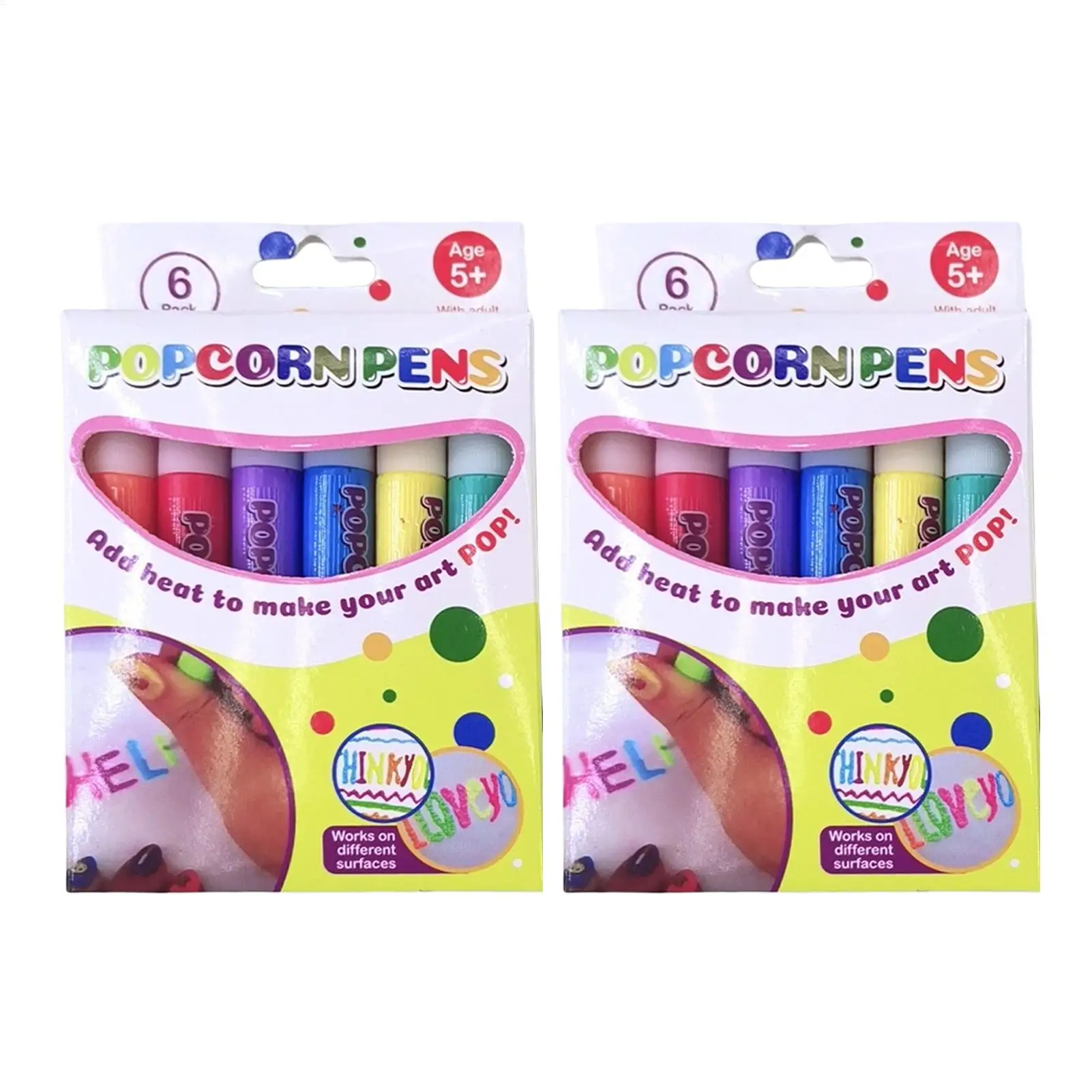 Bubble Popcorn Drawing Pens Magical Puffy Pens 6 Color Puffy Bubble 3d Art Pen Creative Markers For Children Drawing