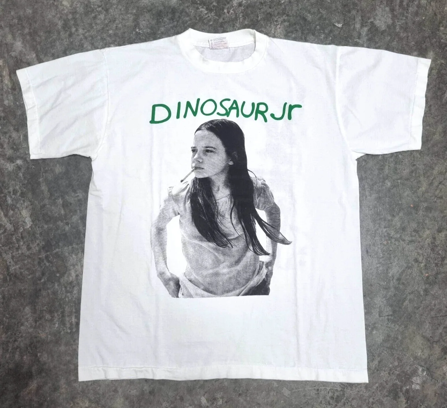 Vintage Dinosaur Jr T Shirt L Green Mind Tour Rock Band Pixies Indie Sonic Punk