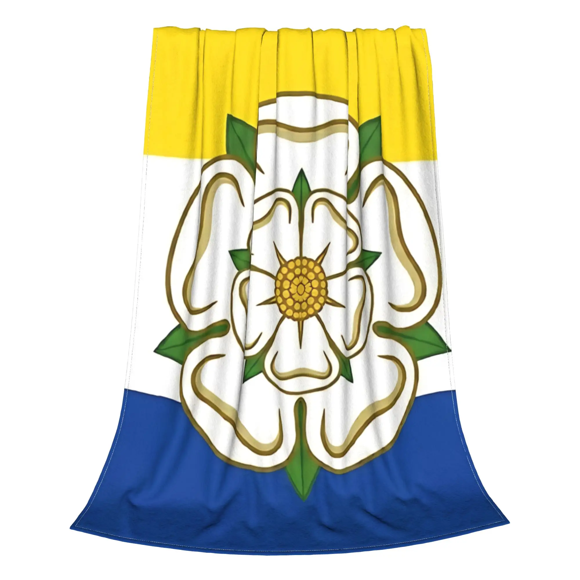 1PC Yorkshire White Rose England Rose Home Room Decorations Winter Blankets For Adults Bedding Home Interior Sofa Knee