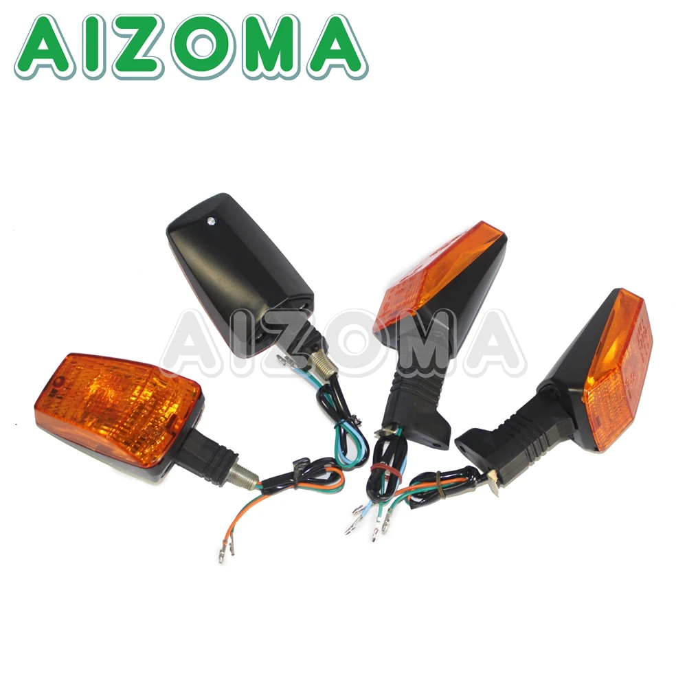 12V Motorcycle Front & Rear Turn Signal Light Amber Filaments E3 Emark Blinker Indicators Signals Light Lighting For MZ ETZ 251