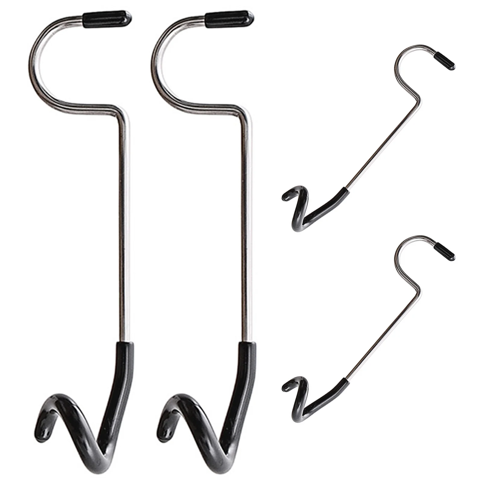 4 قطعة خطافات من الفولاذ المقاوم للصدأ متعددة الاستخدام خطاف عمود إضاءة لفوانيس التخييم والمغامرات الخارجية وتخزين العتاد ودية