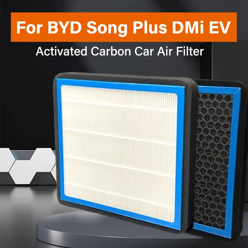 For BYD Song Plus DMi EV Activated Carbon Car Air Filter Air Conditioning Cartridge Anti Haze Auto Accessories