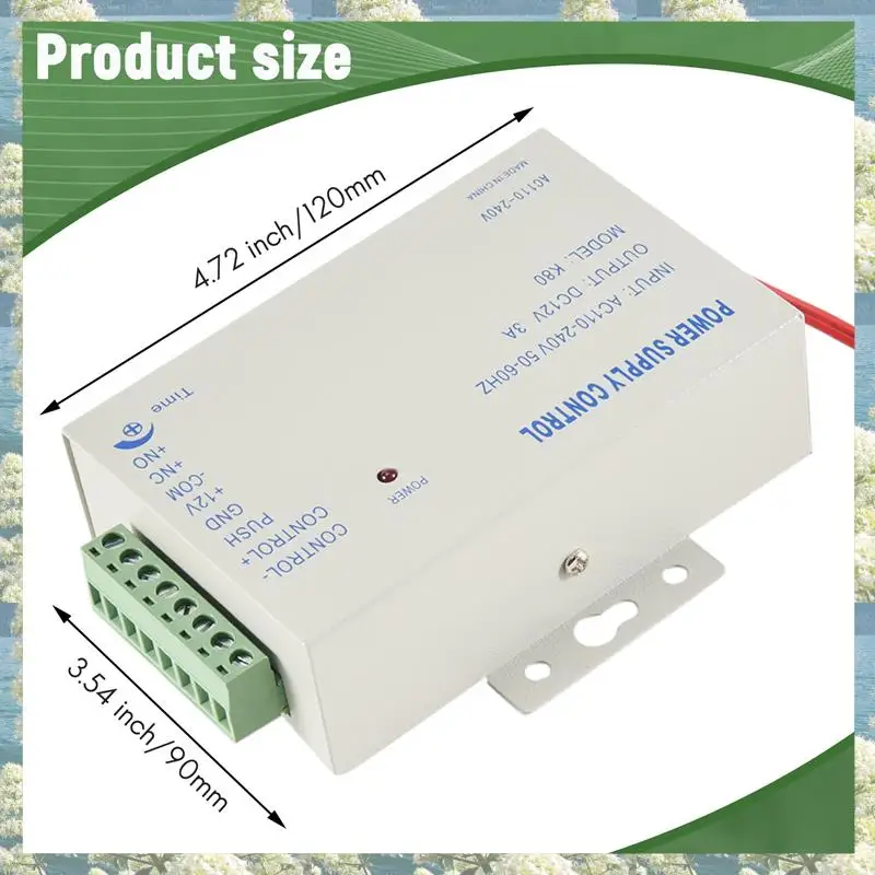 New-K80 Deurtoegangssysteem Elektrische voeding Controle DC 12V 3A Miniatuur Power/Elektrisch slot Power/Toegangscontrolesysteem