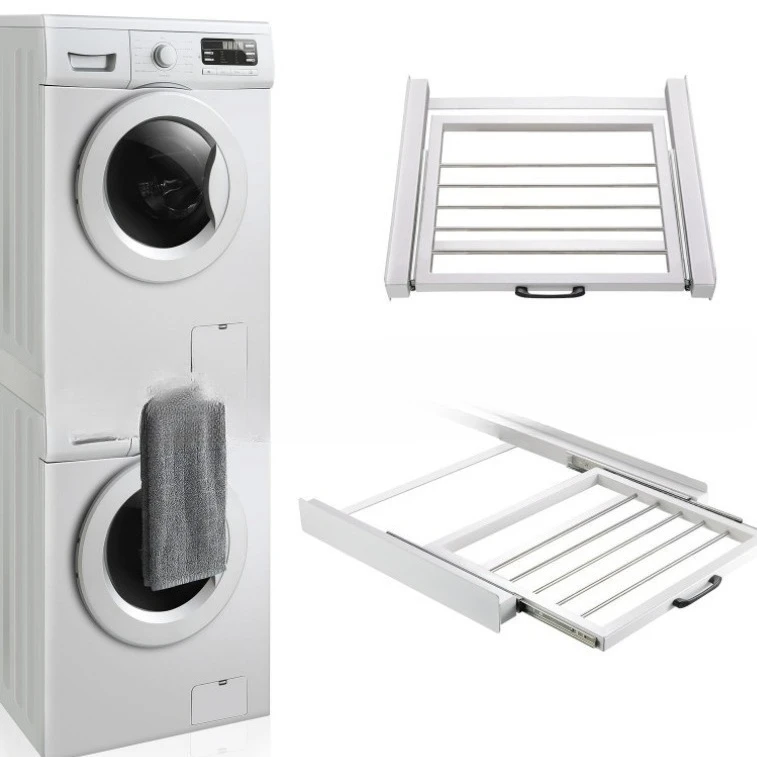 

Washer dryer stacking rack, washing machine rack