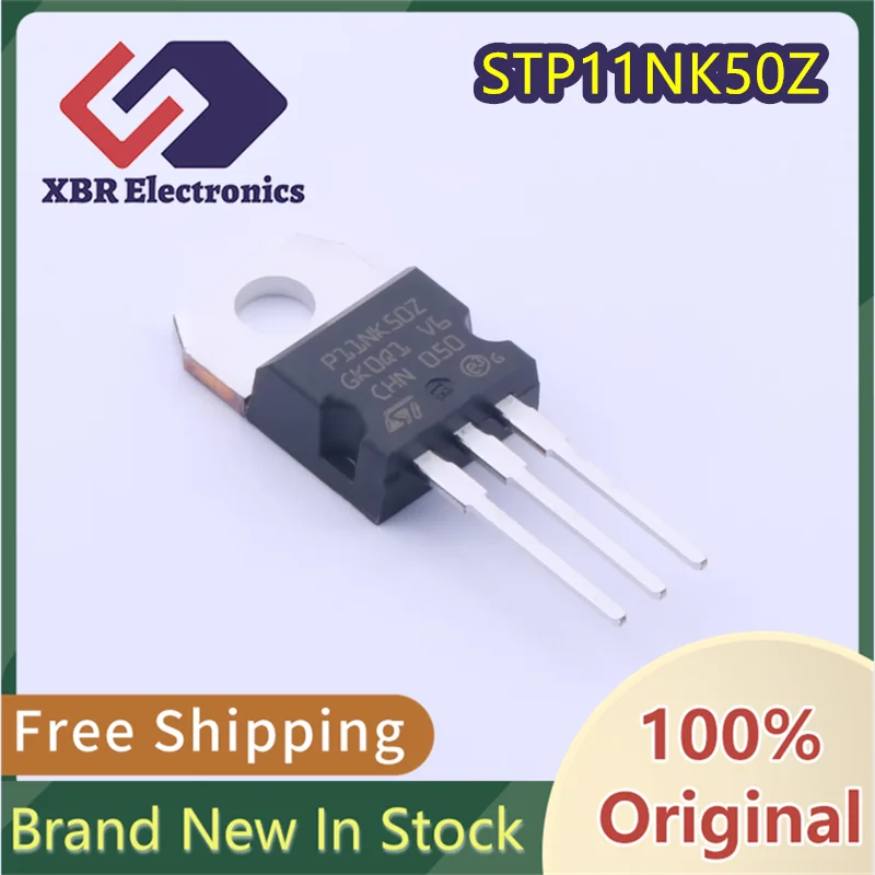 

(10/50 pieces) P11NK50Z STP11NK50Z TO-220 500V 10A Brand new genuine product In stock for quick delivery Free shipping