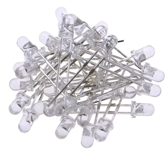 

5 комплектов 300 светодиодных бусин диаметром 3 мм белого/красного/синего/зеленого/желтого цвета для прямой вставки, с высокой яркостью