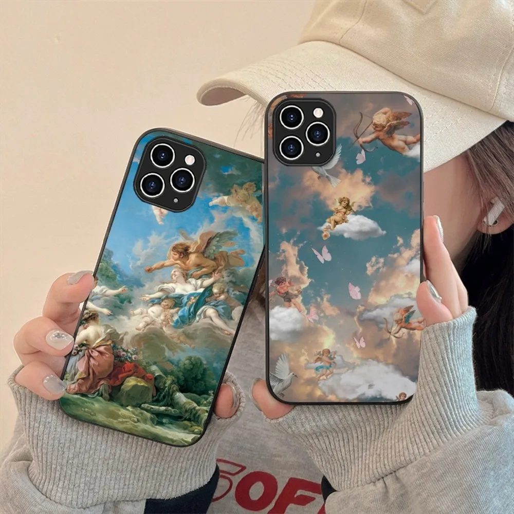 palace of versailles The Creation of Adam Phone Case For Iphone 15 11 13 14 Pro Max 7 8 Plus X Xr Xs Max Se2020 12mini Cover Cas