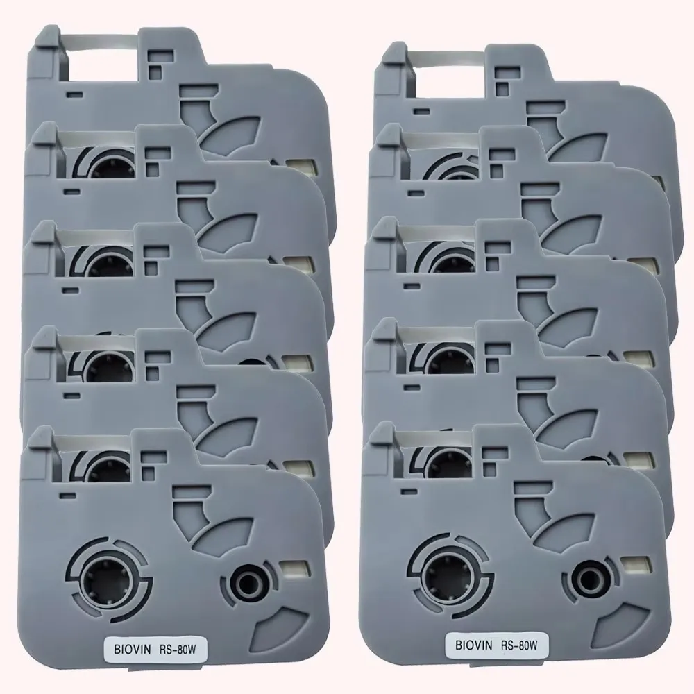 Picture 5: S700E Wire ID Printer INK RIBBON RS-80W 80m WHITE INK Cartridge FOR S650 Label Typewriter