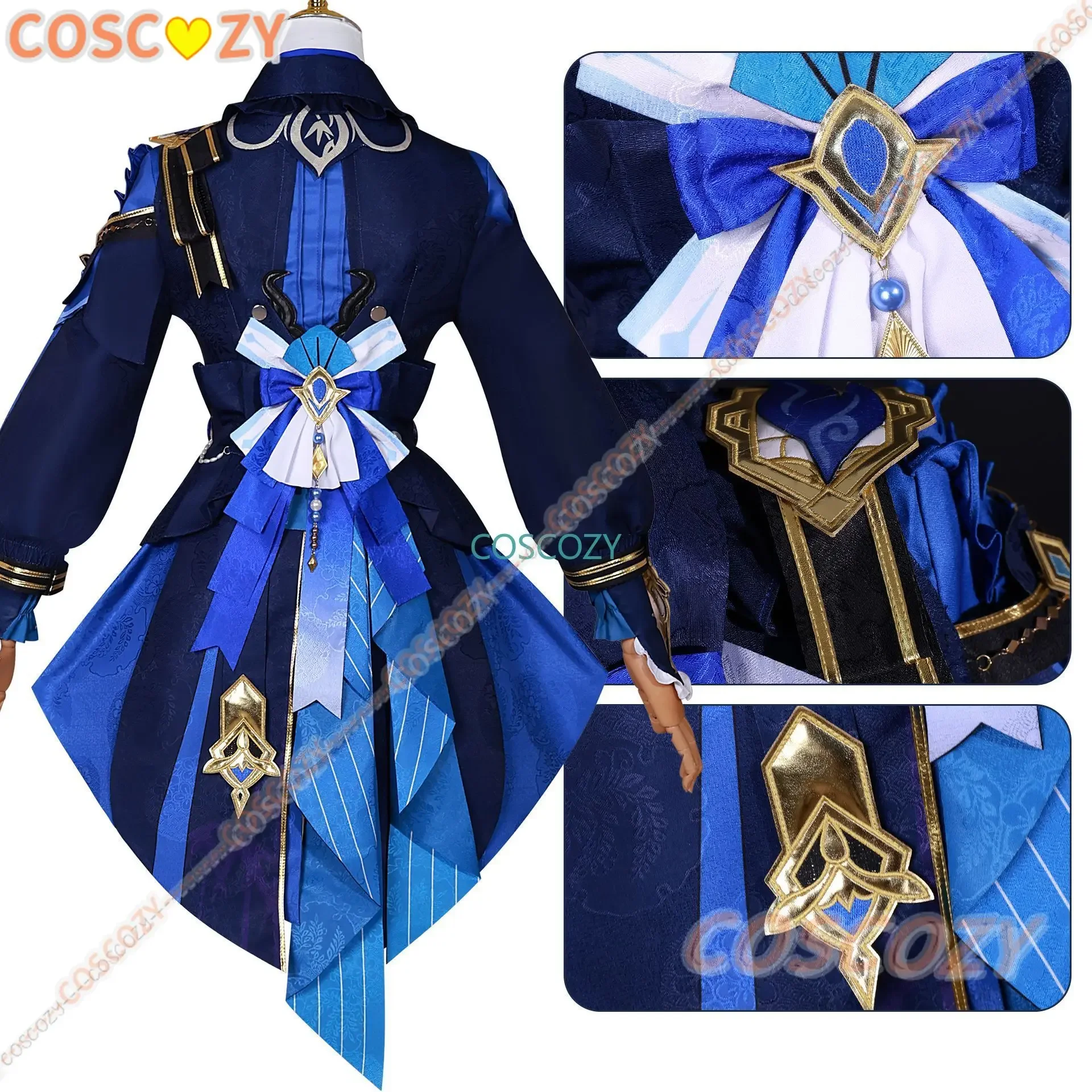 Xingqiu Cosplay Kostüm Perücke Bambus Regen Uniform Neue Haut Requisiten Liyue Laterne Rite Halloween Party Genshinimpact Neue Cosplay