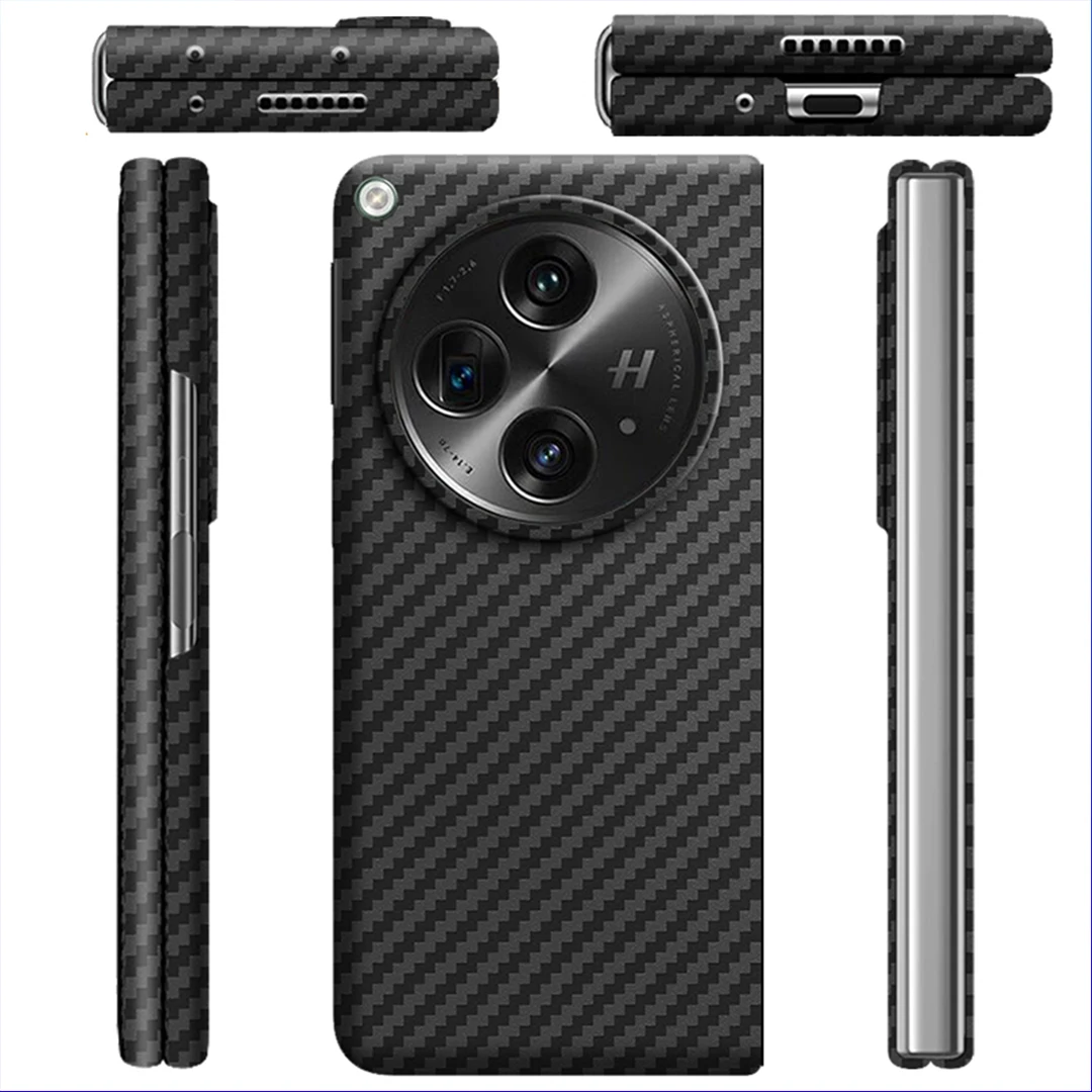 ACC-real Carbon Fiber Phone Case for Oppo Find N3, Aramid Fiber, Ultra-thin, Anti-fall, Business Shell