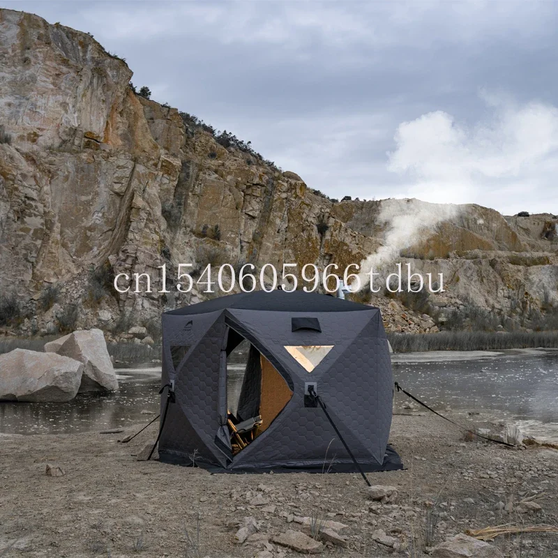 For Fishing Bivy/sauna/winter Camping Ice Shelter New Full Thermal Large 5 Sided Winter Ice Fishing Tent
