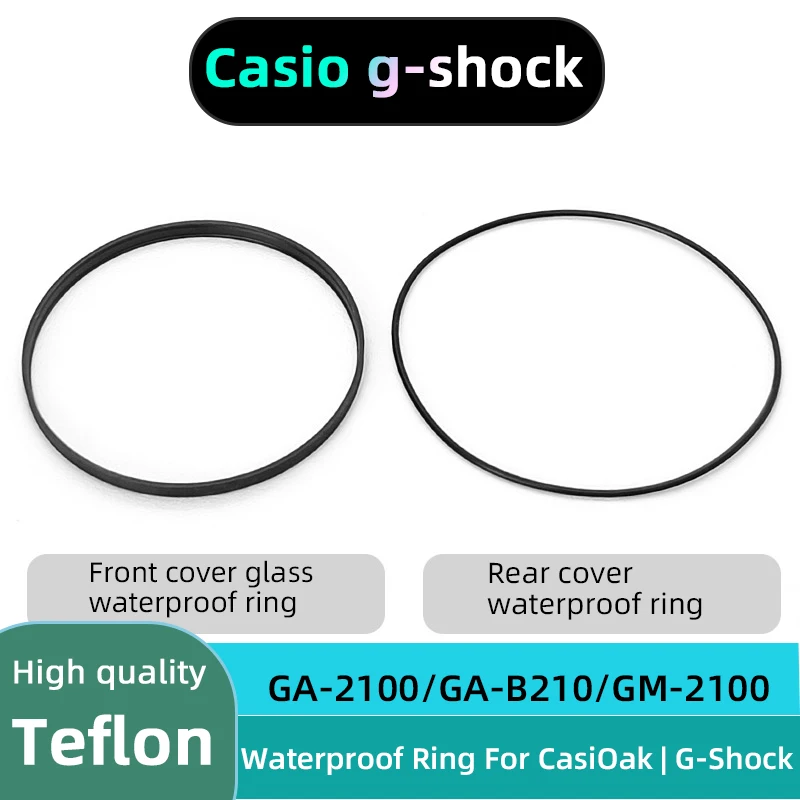 

GA2100 Accessories Waterproof Ring For G-Shock Quality Teflon CasiOak GA-2100 Front/Rear Cover Sealing Ring Gaskets Inner Ring