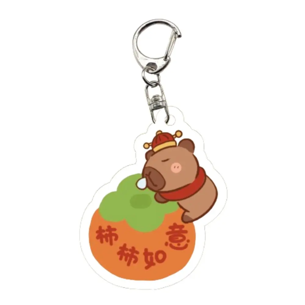 Acrylic Capybara Acrylic Keychain Car Key Pendant Cute Creative Capibara Bag Hanging Puppy Capybara Kapibara Pendant Unisex