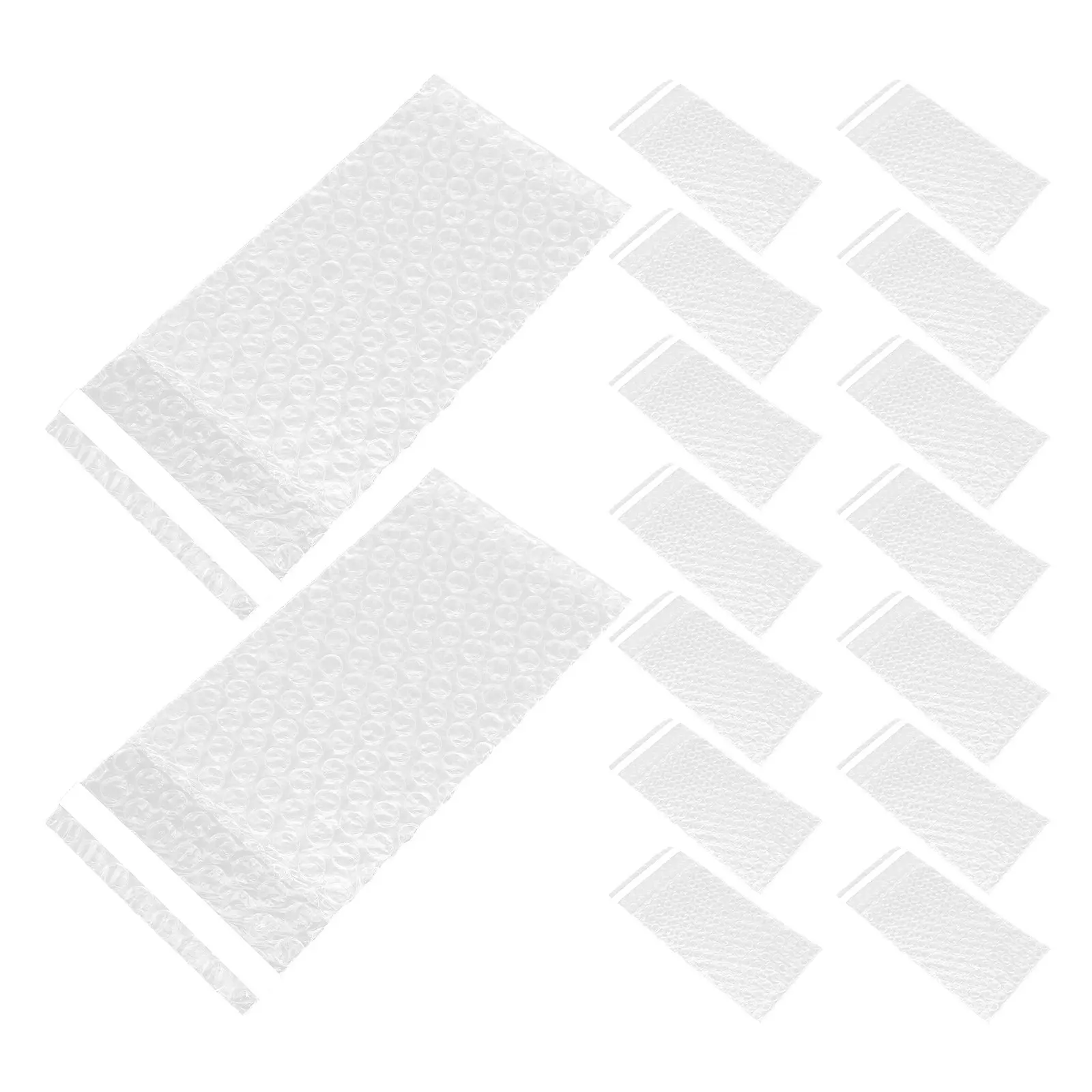 100Pcs Self Seal Bubble Cushioning Bag Double Wall Protective Packaging Pouch for Fragile Items Shipping Glassware Electronics