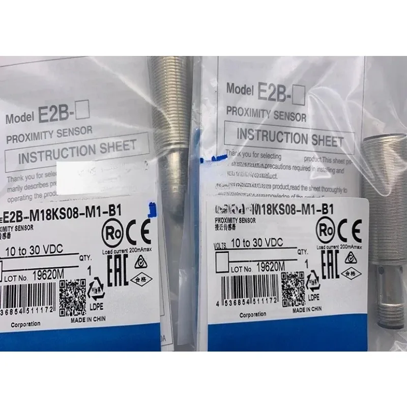Plug-in sensor proximity switch E2B-M18KS08-M1-B1 E2B-M18KS08-M1-B2