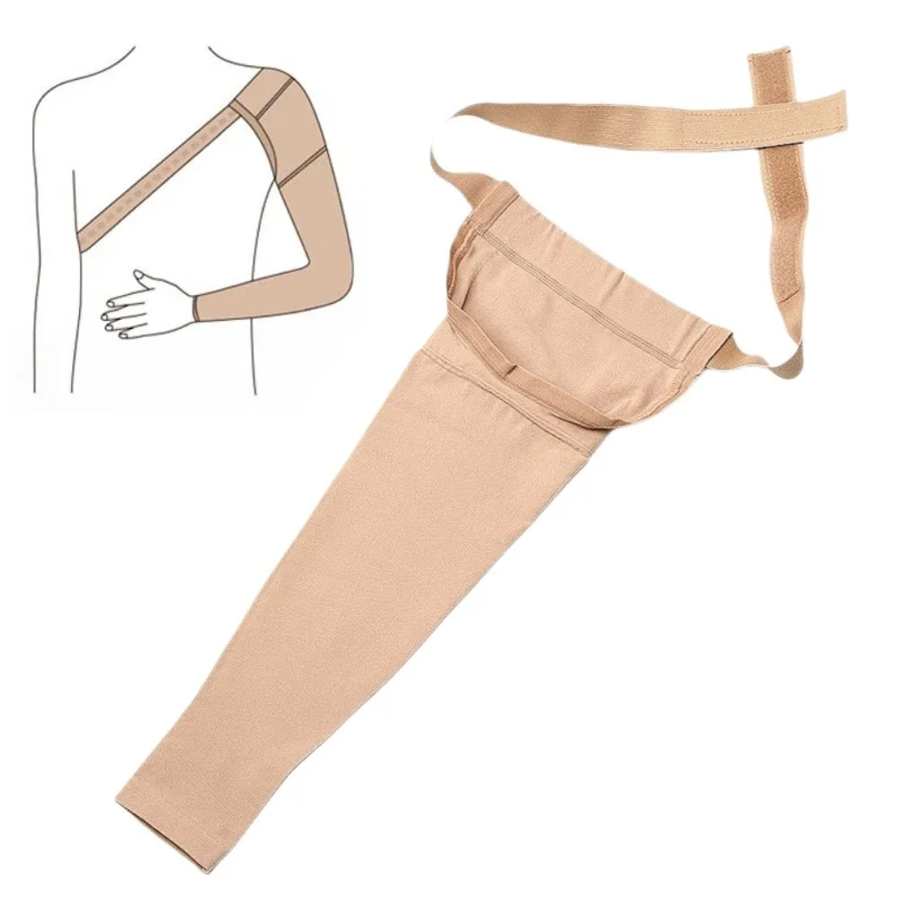 

Elastic Mastectomy Compression Sleeve Breathable Adjustable Strap Compression Arm Sleeve Durable Fastening Strap