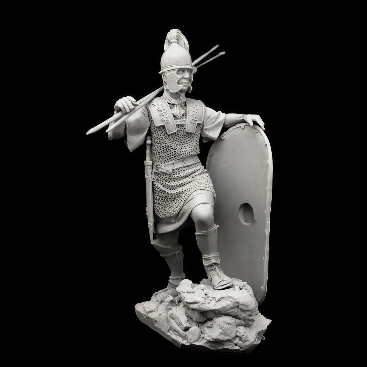 

75mm Resin Unpainted Model Kit, Military Theme, Roman Legion Soldier Unassembled and Unpainted GK, 1796R