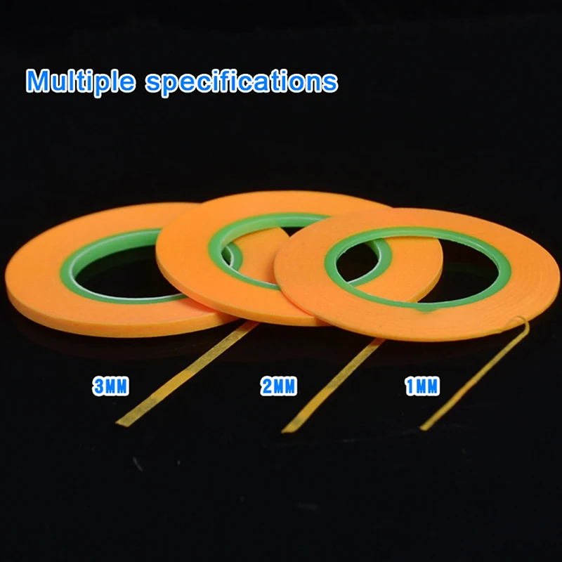 1/2/3mm 18meters Model Spraying Coating Color Ultra Tape Fine DIY Special Masking Wide Model Covering Tape