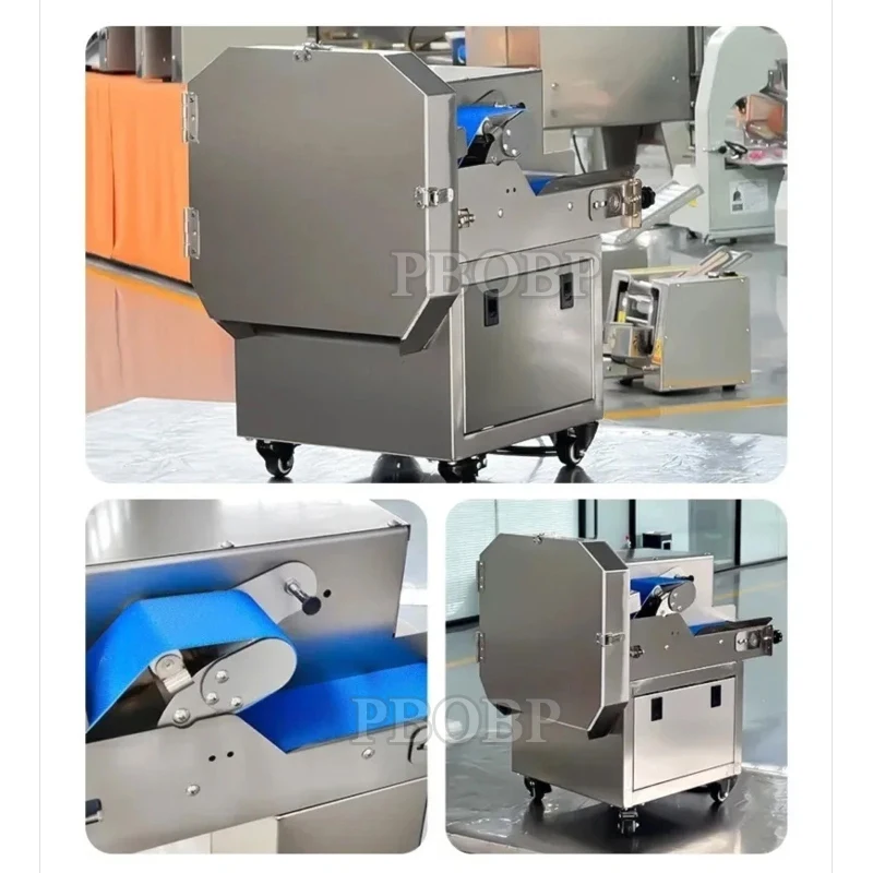Automatic Multifunctional Motor Vegetable Processing Machinery With Dicing Slicing Cutting Functions For Snack Food Factor