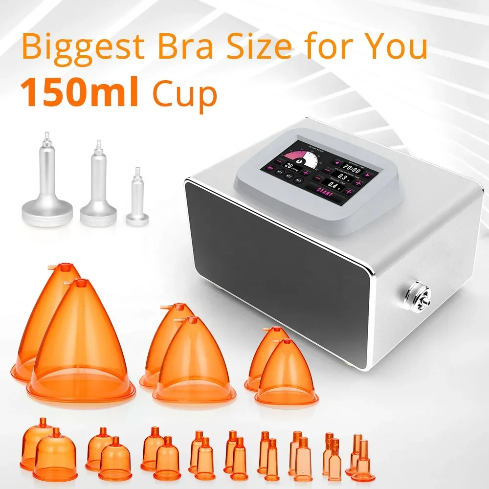 

Digital Vacuum Therapy Button Lifting Face Lymphatic Drainage Suction Cups Machine Cellulite off Breast Enlargement Butt Machine