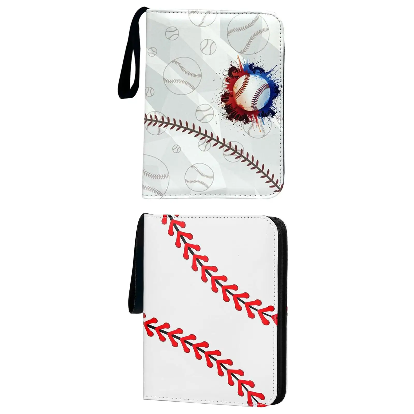 

Альбом для хранения коллекционеров на молнии, многоразовые 3-кольцевые защитные держатели для карт