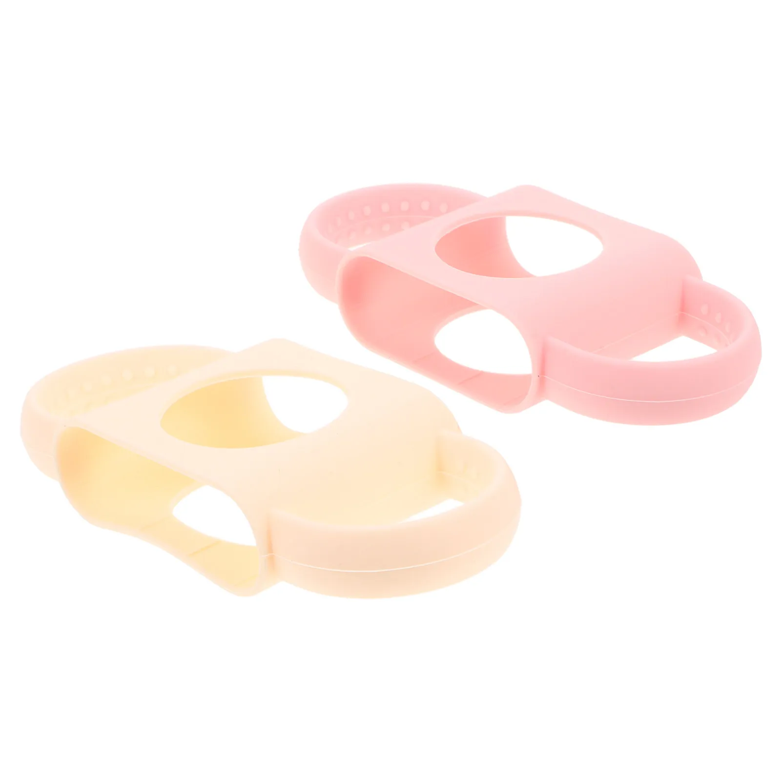 

2Pcs Silicone Baby Bottle Handles Ergonomic Non-Slip Grip for Wide Neck Feeding Bottles Transition Support Sippy Cup Holders