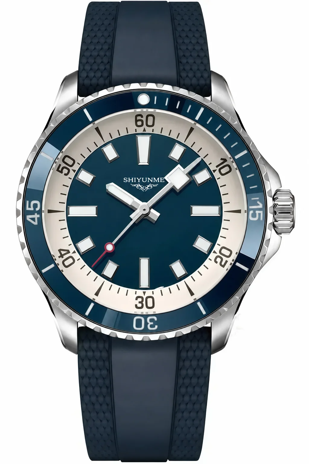 46MM Unisex Sports Mechanical Watch, 904L Stainless Steel, World Time, Full-Featured