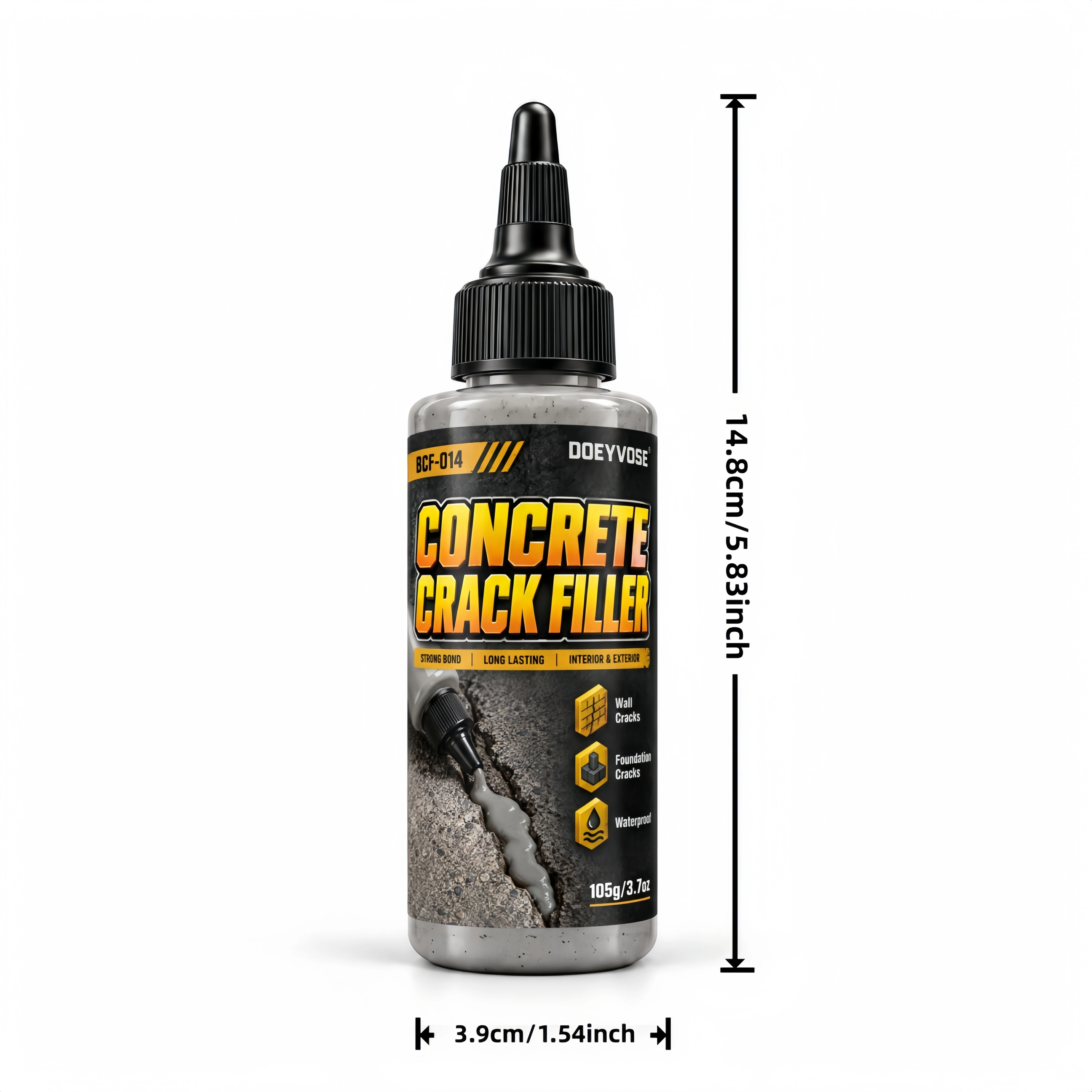 105g Concrete Gap Filler Sealant, Fast Curing Crack Repair Agent for Cement Surface