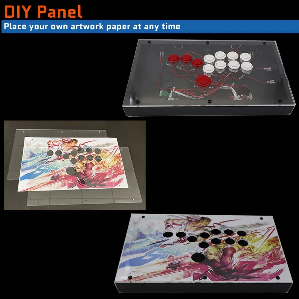 FightBox F-PRO GP2040-CE Fortgeschrittenes Breakout-Board im Hitbox-Stil Arcade-Spielcontroller Sanwa-Tasten OBSF für PC PS4 – Detail 11