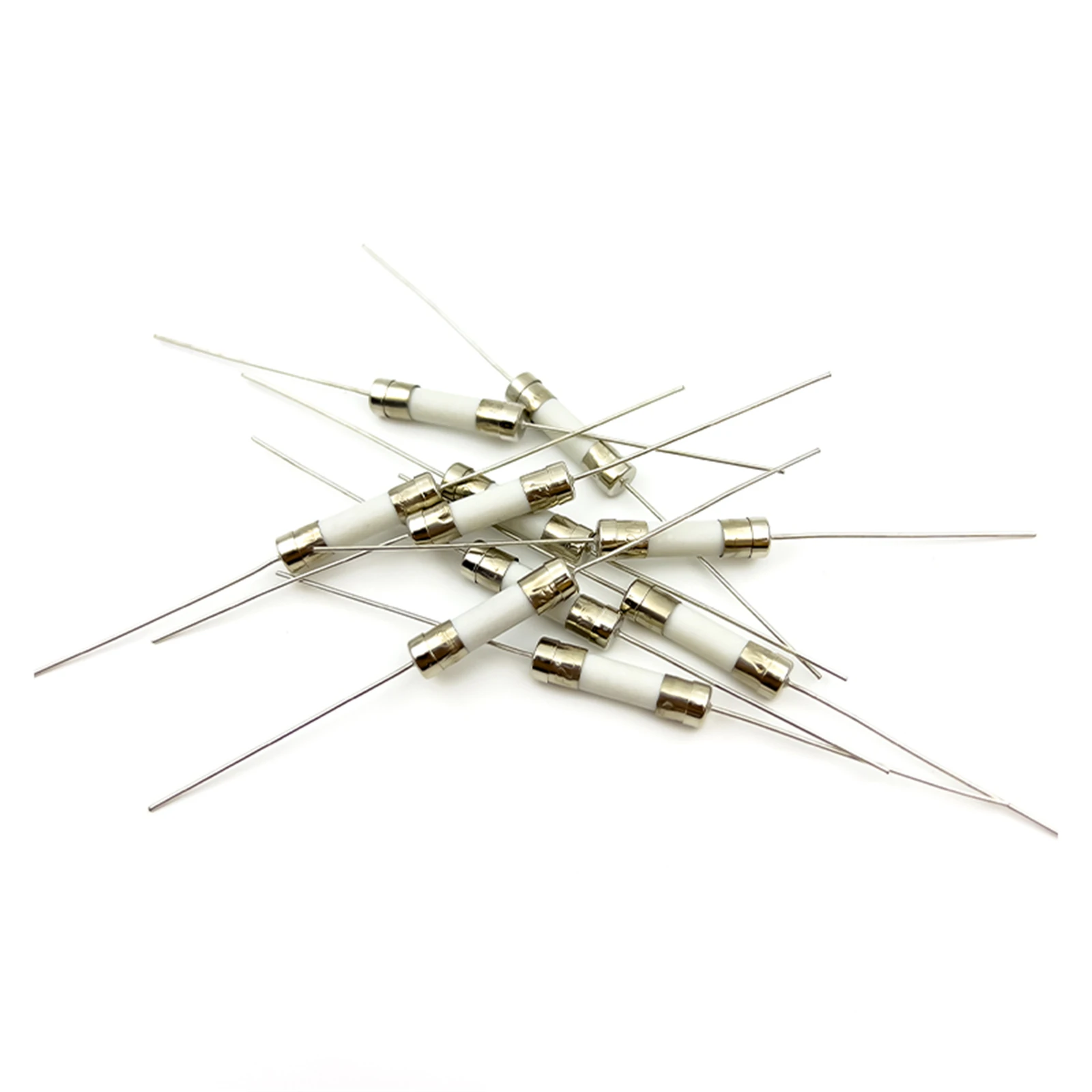 

10PCS Ceramic tube fuse with lead 5x20 2/3.15/4/6.3/8/10/12/20/25/30 A