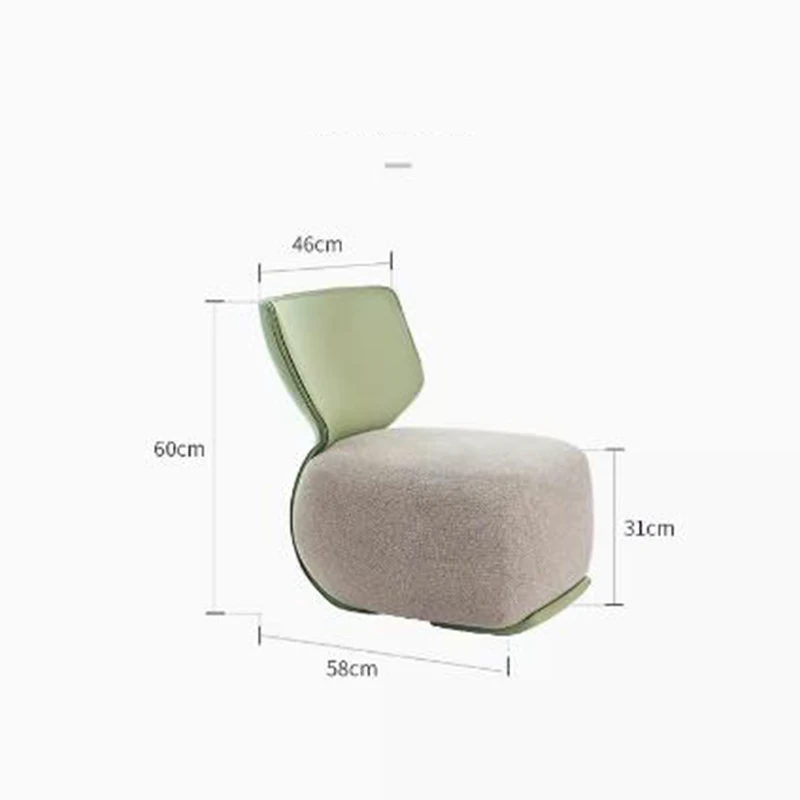 Design Single Sofa Living Room Bedrooms Armchair Modern Accent Recliner Nordic Mobile Fauteuils De Salon Home Furniture DWH