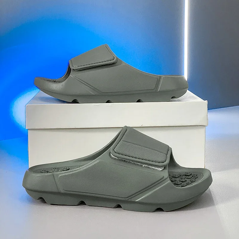 Outdoor-Sandalen, Strand-Freizeitschuhe, Neue Sommer-Herren-Massage-Pantoffeln, Indoor-Slipper mit Weicher Sohle, Herren-Flip-Flops, Herrenschuhe – Detail 4