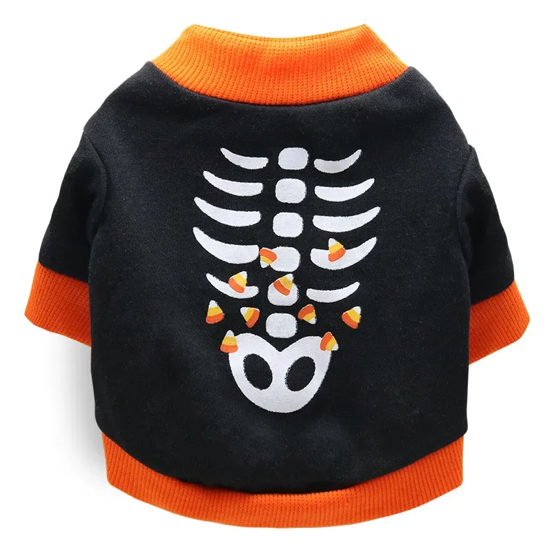 Halloween Pet Dog Clothes Cosplay Clothing Chihuahua Yorkshire Party Pumpkin  Tshirt Vest Jackets for Small Dogs Puppy Cat