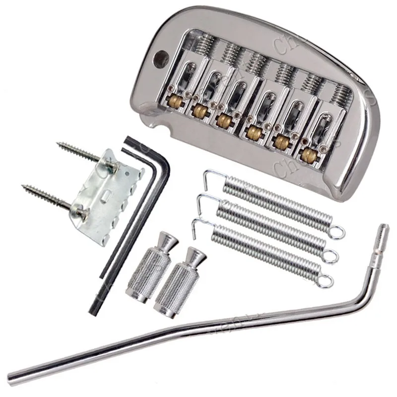 Für E-Gitarren-Zubehörteile Chorme Black Gold Wählen Sie ein Set 6-saitiges Tremolo-Brückensystem – Detail 15