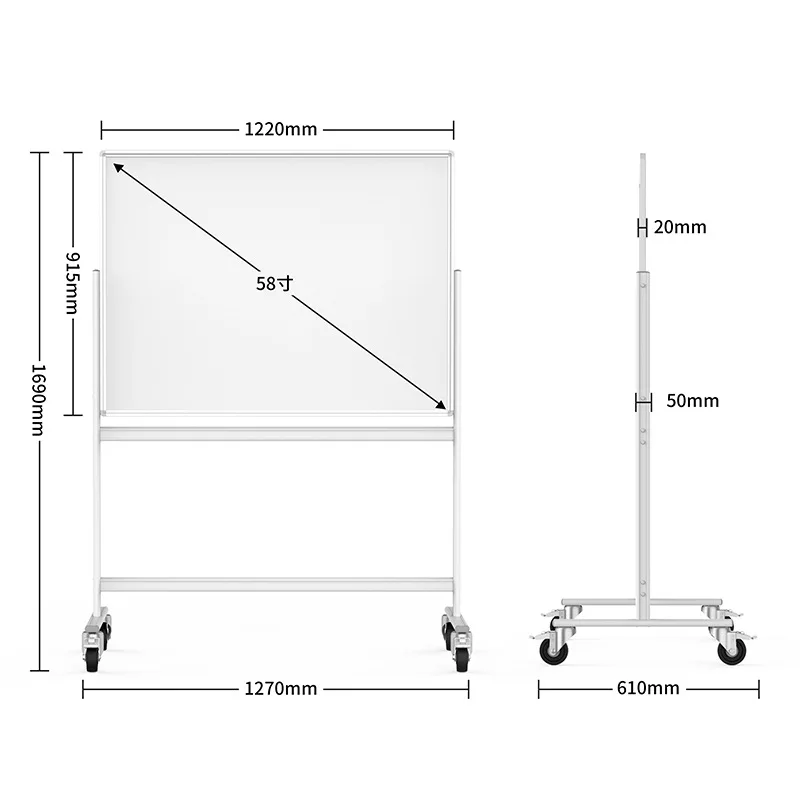 Microcapsule Magnetic Whiteboard Writing Board Teaching Office Conference Whiteboard Dustless No Ink Ribbon Holder
