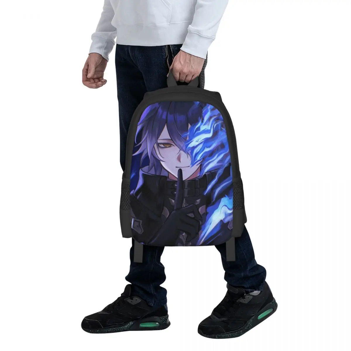 

Game Role Flins Genshin Student Backpack School Bag Hiking Travel Daypack for Boys Girls Fashion Bookbag Shoulder Bags
