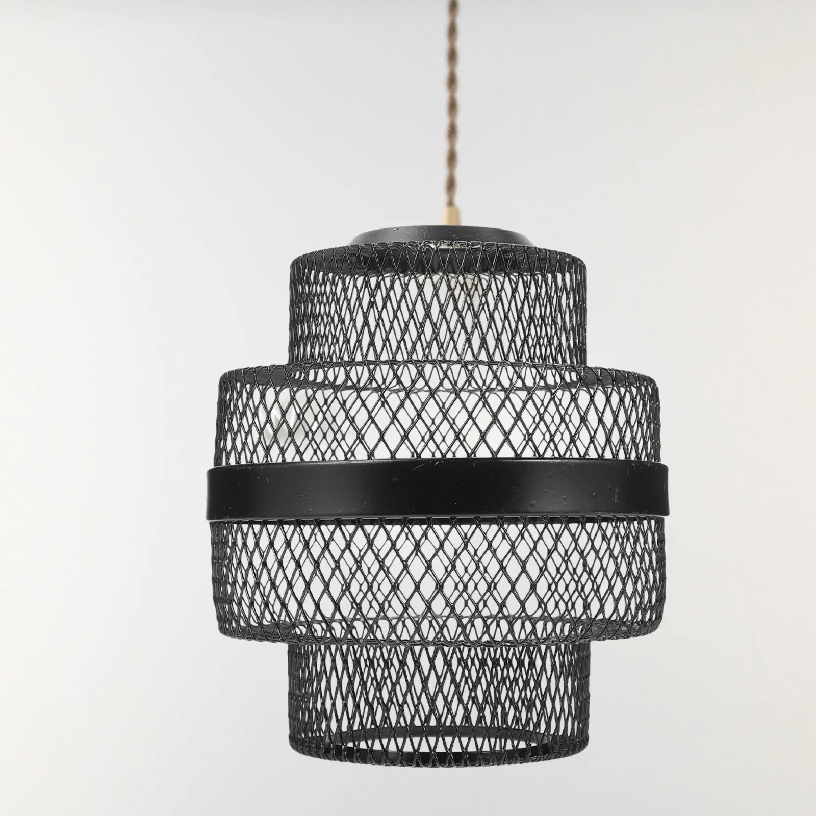 

Подвесной светильник-абажур из полого железа, ретро-индустриальный, для дома и офиса