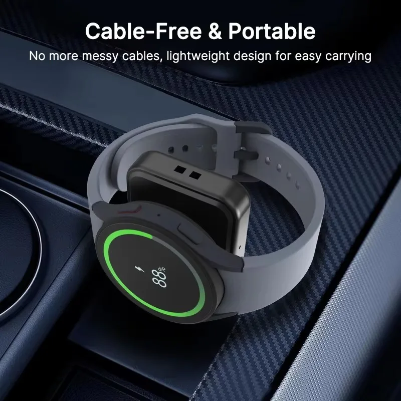 Magnetic Wireless Portable Watch USB Type C Fast Charger for Samsung Galaxy Watch 7/6 Classic 5/4 4 Pro 3/Active Fast Charging