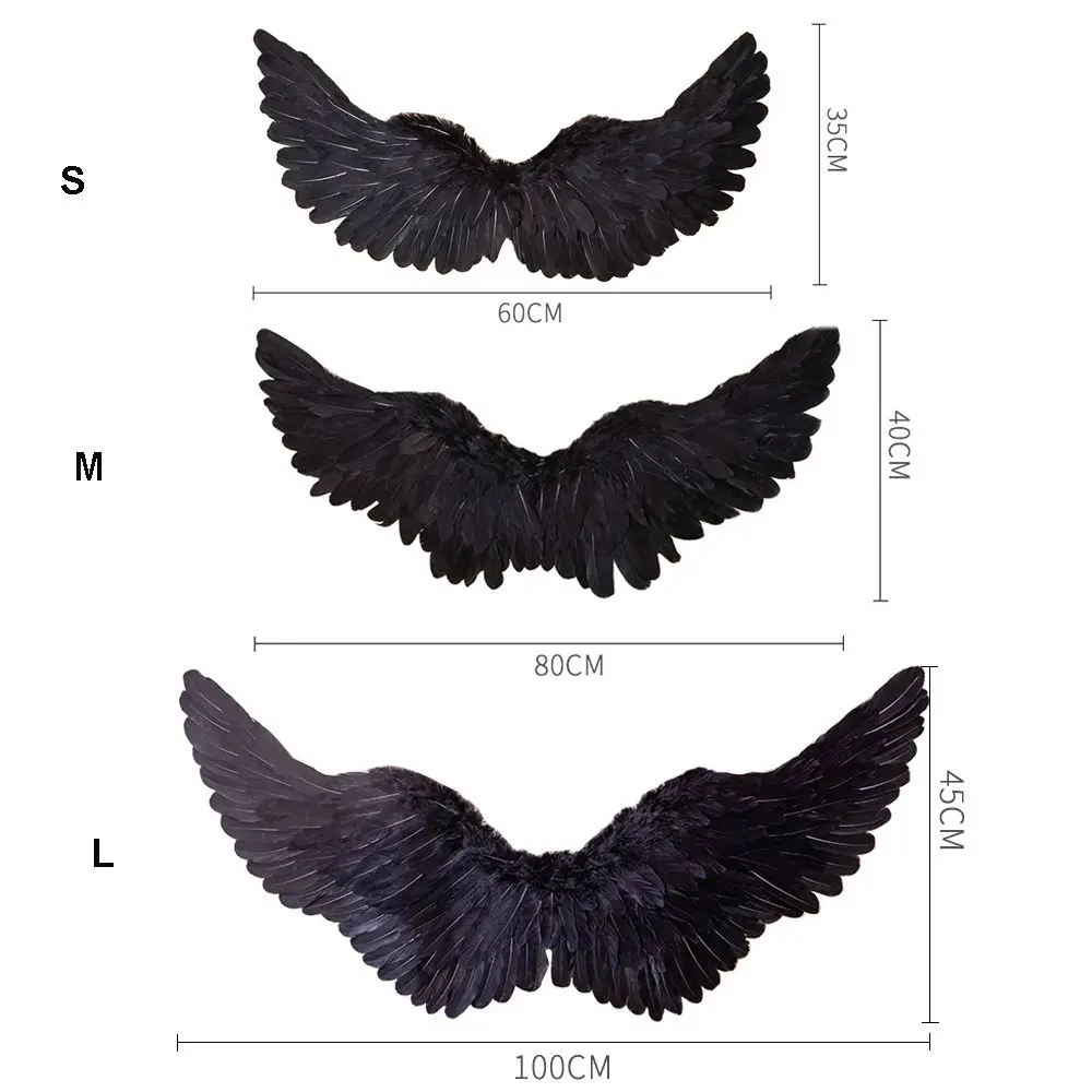 여성 코스프레 악마 깃털 날개, 천사 깃털 날개, 사진 소품, 헤어 밴드, 독신 파티 액세서리