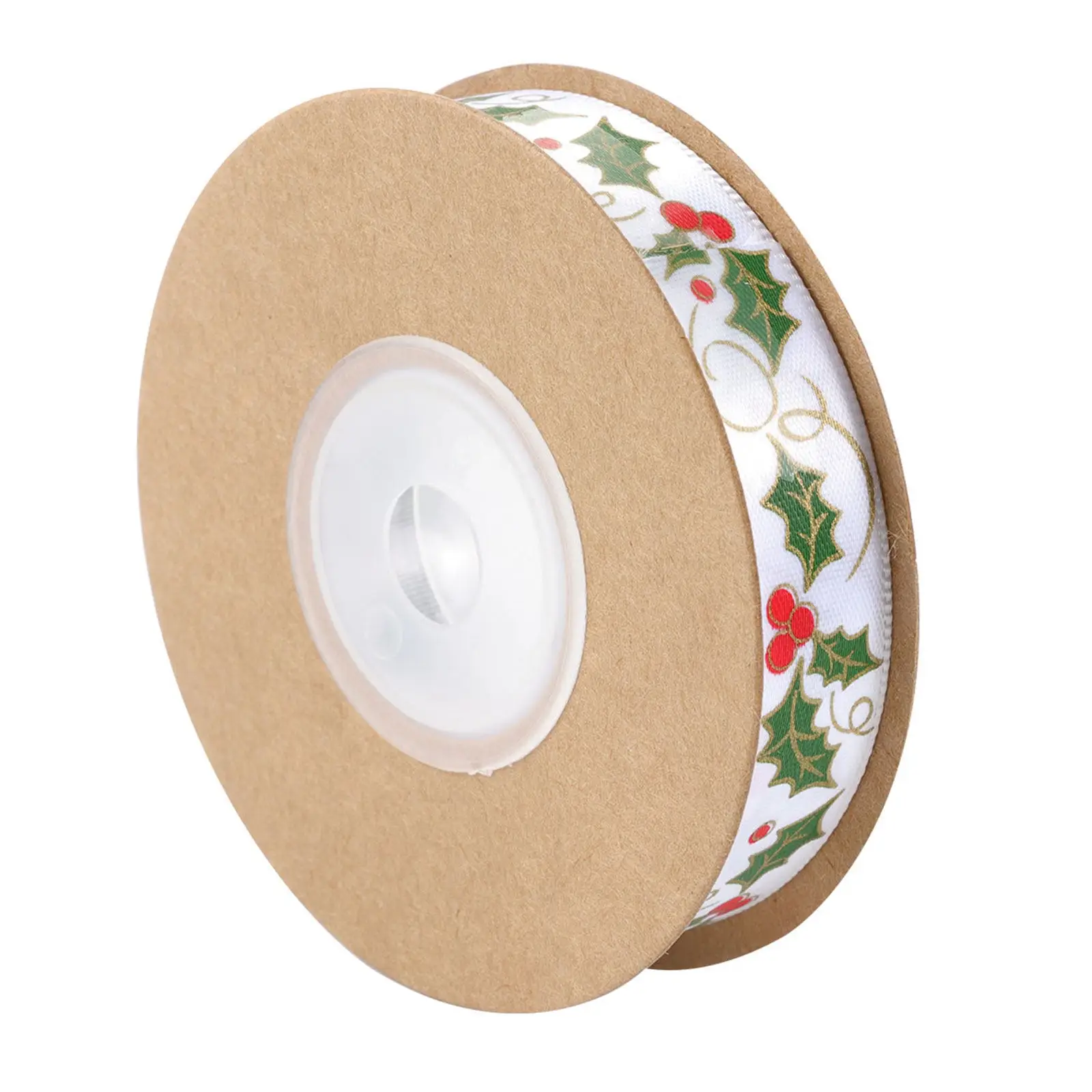 1 Roll Christmas Fruit Ribbon Creative Xmas Tree Decor Gift Wrapper Wrapping Candy Bag Packaging Ribbon Gift Wrapper