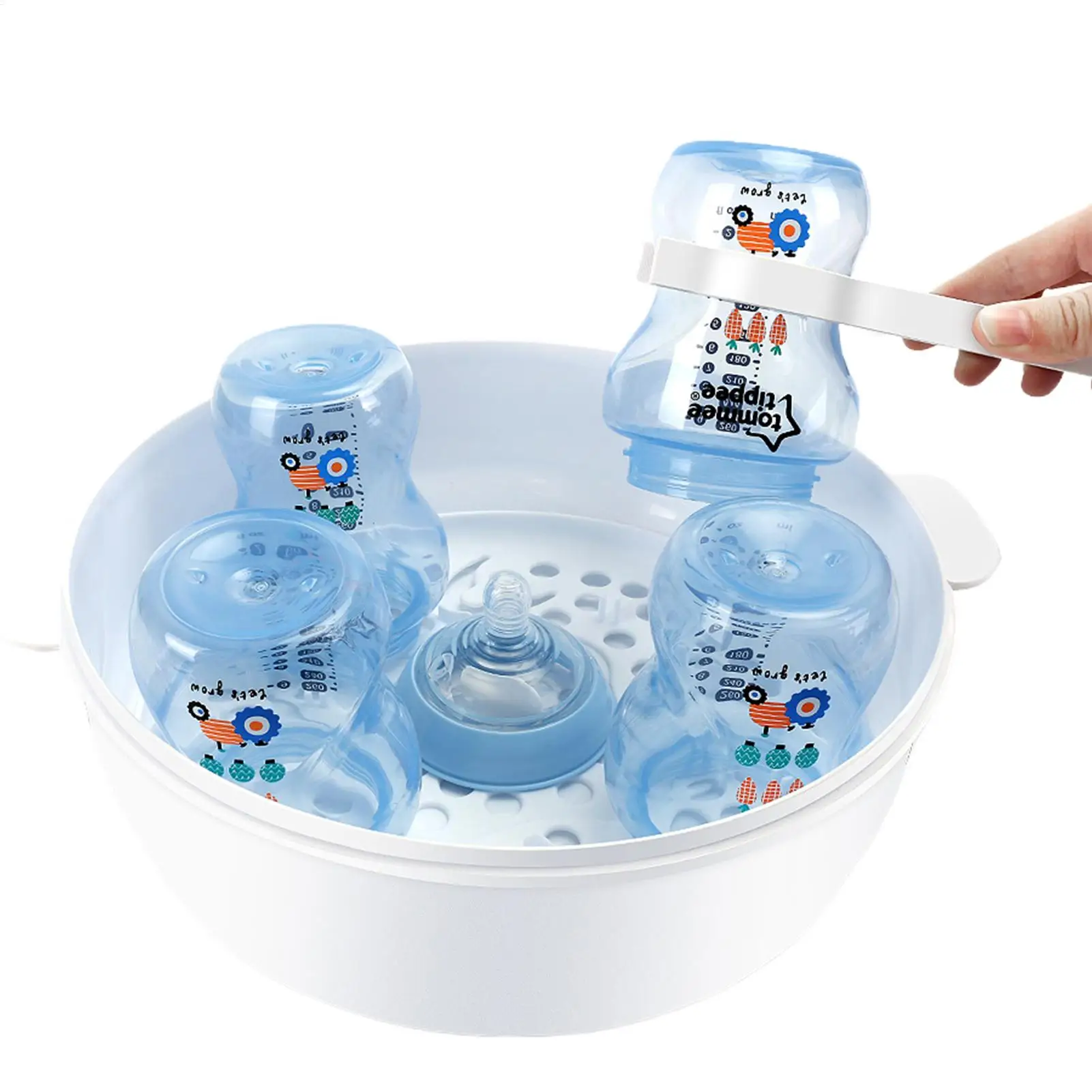 

Microwave Steam Cleaner Reusable Microwave Steam Baby Bottles Case High Temperature Resistant Steamer for Household Kids