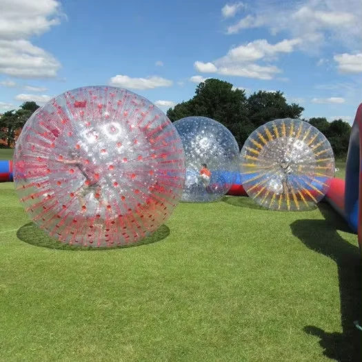 โรงงานขายส่ง Inflatable Zorbing Ball ขนาดมนุษย์หนูแฮมสเตอร์ราคาถูก 2.5M ด้านนอก Dia Zorb Ball Glass Ball ขาย