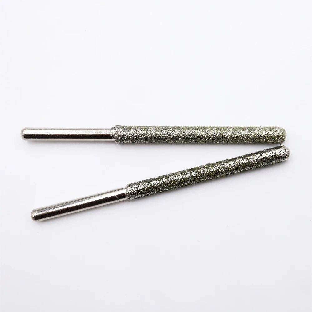 Mèches de meulage diamant ultra-longue, tige de meulage, 4mm 80mm, maille, 40 #60 #, mèches de coupe, 4 pièces/paquet