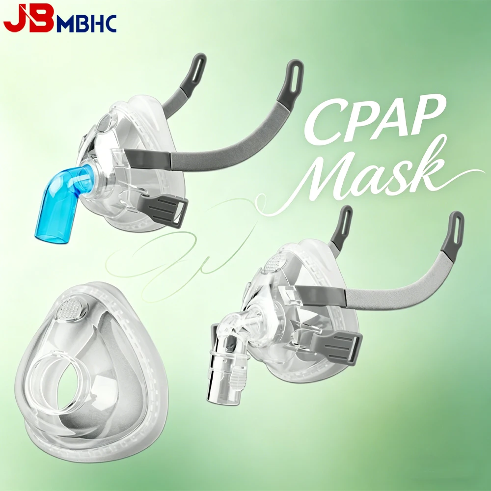 

Universal CPAP Full Face Mask Reusable Nasal Full Face Replacement Cushion for Most CPAP Machines Comfortable Sleep Therapy Mask