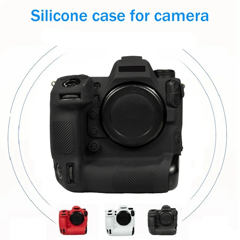 Camera Protective Case Lychee Texture Silicone Protective Case Suitable for Z9 Mirrorless Camera Red