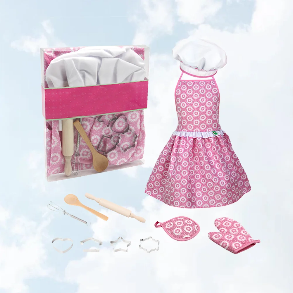 11 قطعة مجموعة أدوات المطبخ للأطفال لوازم الطبخ الأساسية الشيف تأثيري حلي لعب الأدوار التظاهر المطبخ Playset