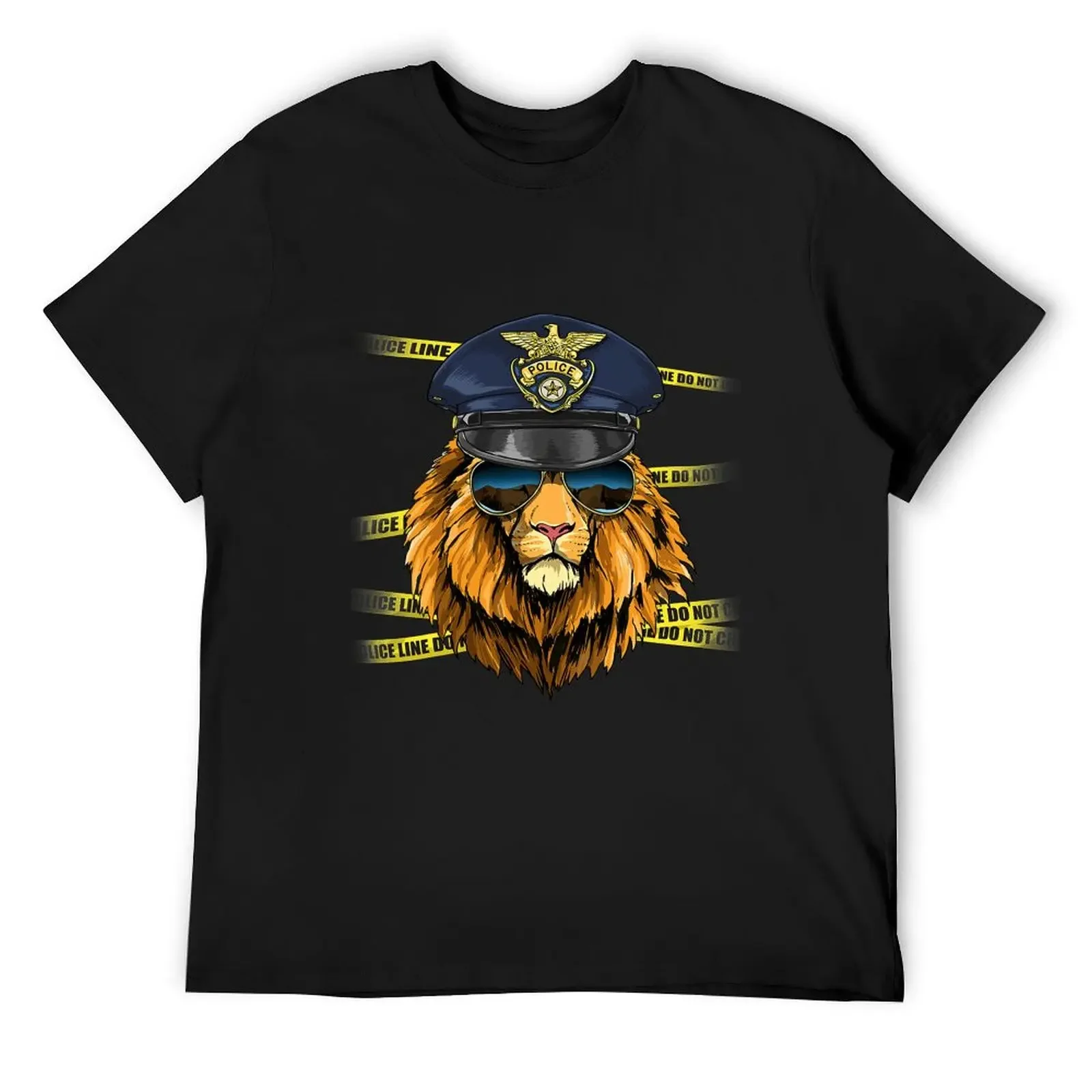 

Lion Police Wildlife Lion Safari Animal Lover 54 T-Shirt quick-drying T-shirts oversize anime shirt mens graphic t-shirts funny