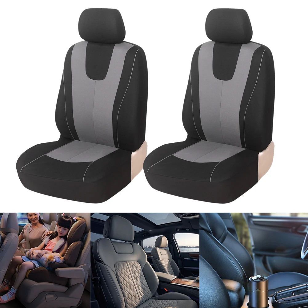 

Чехол-накидка на автомобильное сиденье из полиэстера, универсальный, дышащий, подходит для большинства легковых автомобилей, грузовиков и фургонов