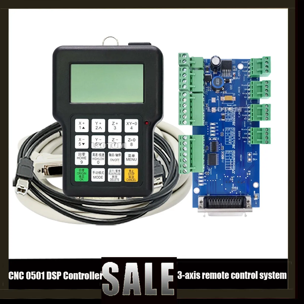 cnc controlador offline dsp 0501 eixos cnc roteador sistema de controle remoto maquina gravura lidar com versao em ingles 01