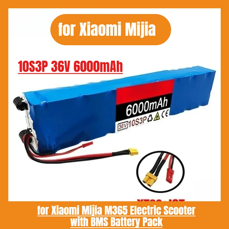 

10S3P 36V 6000mAh for Xiaomi Mijia M365 Electric Scooter with BMS Battery Pack